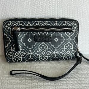 Brighton Black and White Geometric‎ Wallet